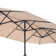 Jacobo 156'' x 78''Rectangular Lighted Market Umbrella with  16 Color Changing Light