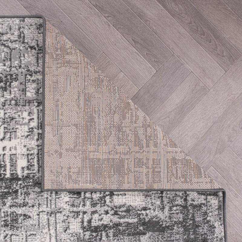 Dionta Abstract Performance Area Rug, Gray, Runner 2' x 7'
