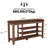 Entryway 3-Tier Solid Wood Shoe Bench with Storage-1736309574