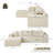 Harvill 102.4" Wide 2 - Piece L - Shape Compression No Assembly Required Upholstery Free Combination Cloud Sectional Sofa with Pillow-1258304049-1264245004