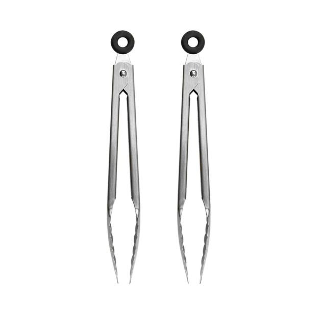 Elements Mini Stainless Steel Tongs - Set of 2