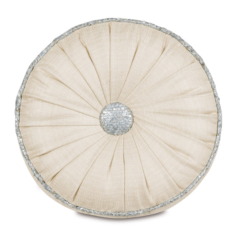 Holiday Glam Circular Pillow Cover & Insert