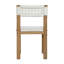 Chaise d'extérieur en teck Elvia, blanc