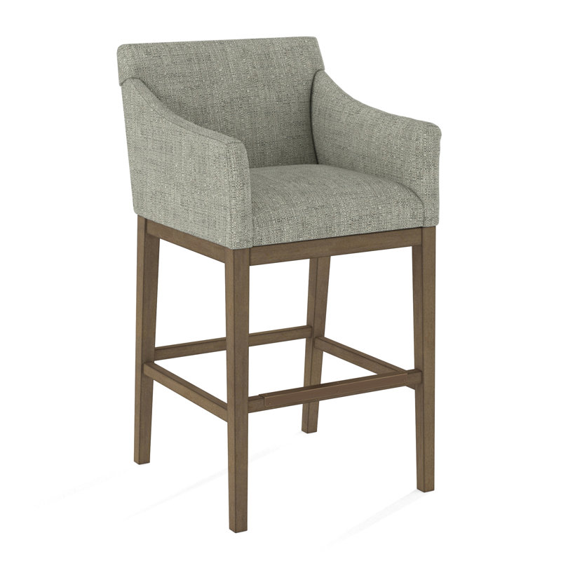 Upholstered Stool, 61473-73, Weathered Gray