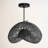 Lucian Outdoor Rattan Pendant Light - 28" Black Large Sculptural 1-light Polished Handwoven Adjustable Light Fixture For Covered Patio, Porch In Modern, Traditional & Coastal Style-988018642-988018653