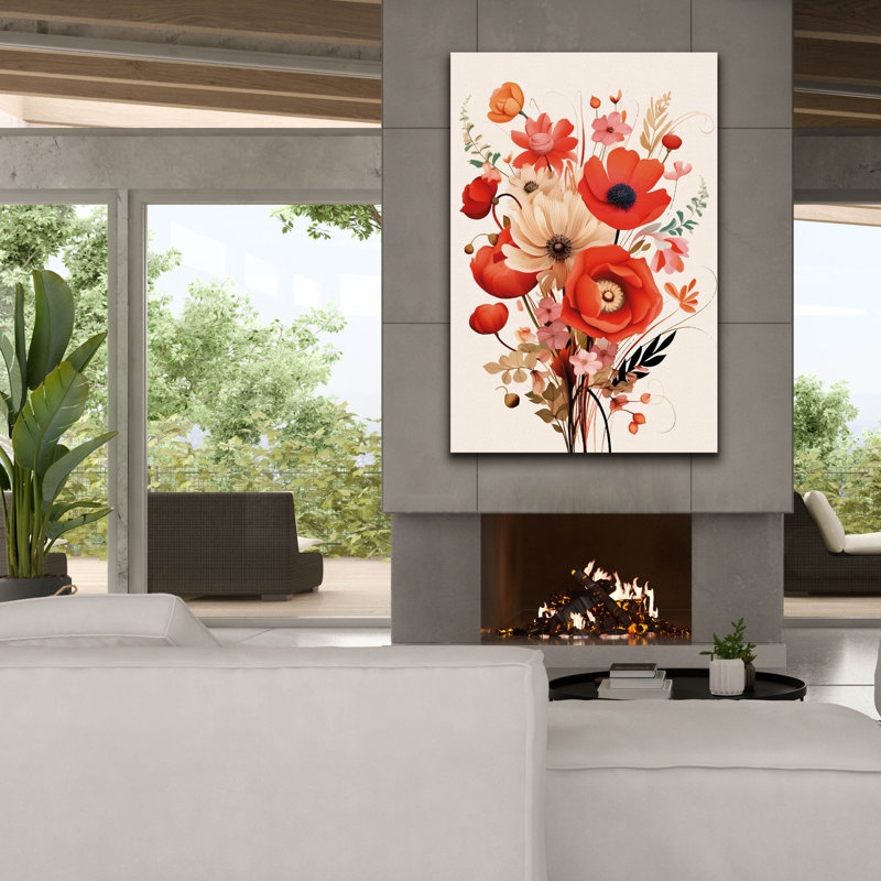 "Epic Graffiti" The Flowers No 1 "par Andreas Magnusson, art mural sur toile, H 60 po x l 40 po x P 1,5 po