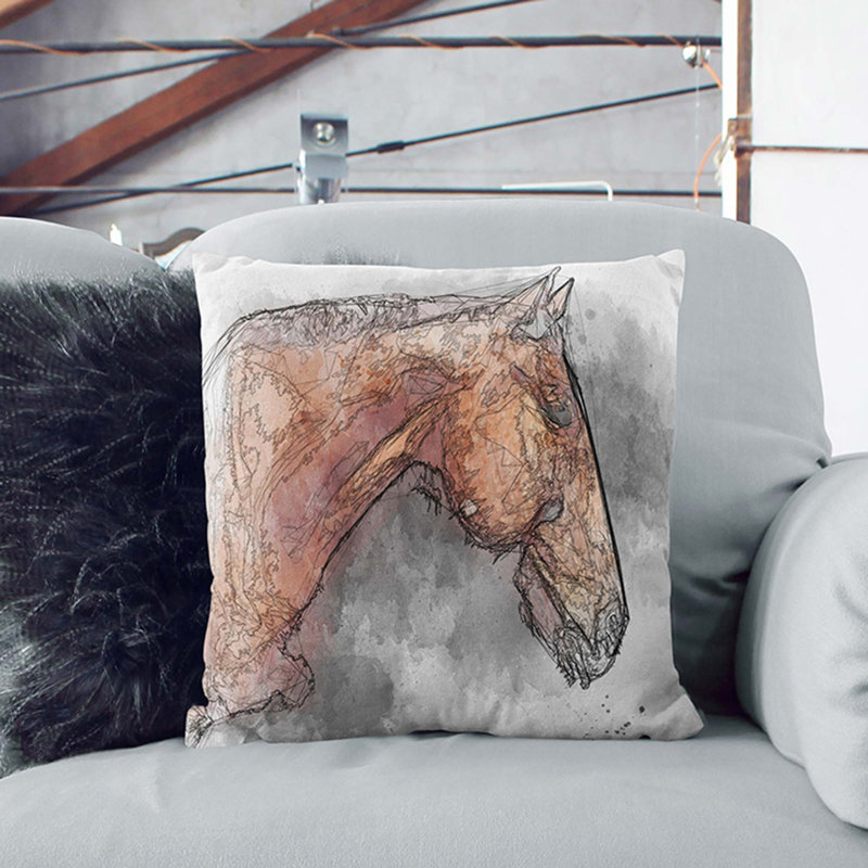 Square Throw Cushion, White, 55cm H x 55cm W x 20cm D