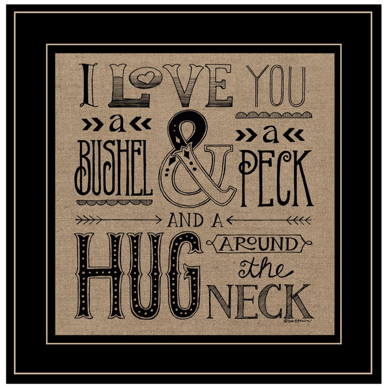 «Hugs Around the Neck», art mural encadré pour le salon, impression murale par Deb Strain