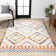 Tapis ivoire / bleu / orange Amir Moroccan Beni Souk