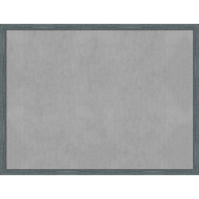Tableau magnétique encadré étroit bleu-gris rustique