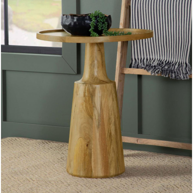 Table d'appoint Stain Pedestal, Brun