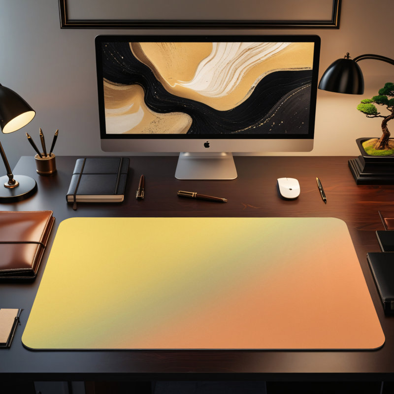Polyester Desk Pad, 31.5x15.5