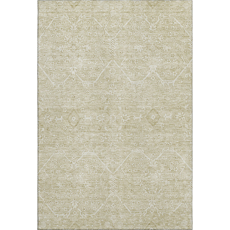 Premium Machine Washable Larock AMF1224 Panel Rug, Rectangle 5' x 7'6"