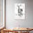 Brampt Deer Black And White-108547726