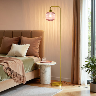 67" Arched/Arc Floor Lamp With Remote Control ,Bulb Included