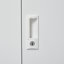 Armoire de rangement pliante en métal blanc