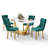 Kekeli 6 - Person Pedestal Dining Set-106383669-106383664