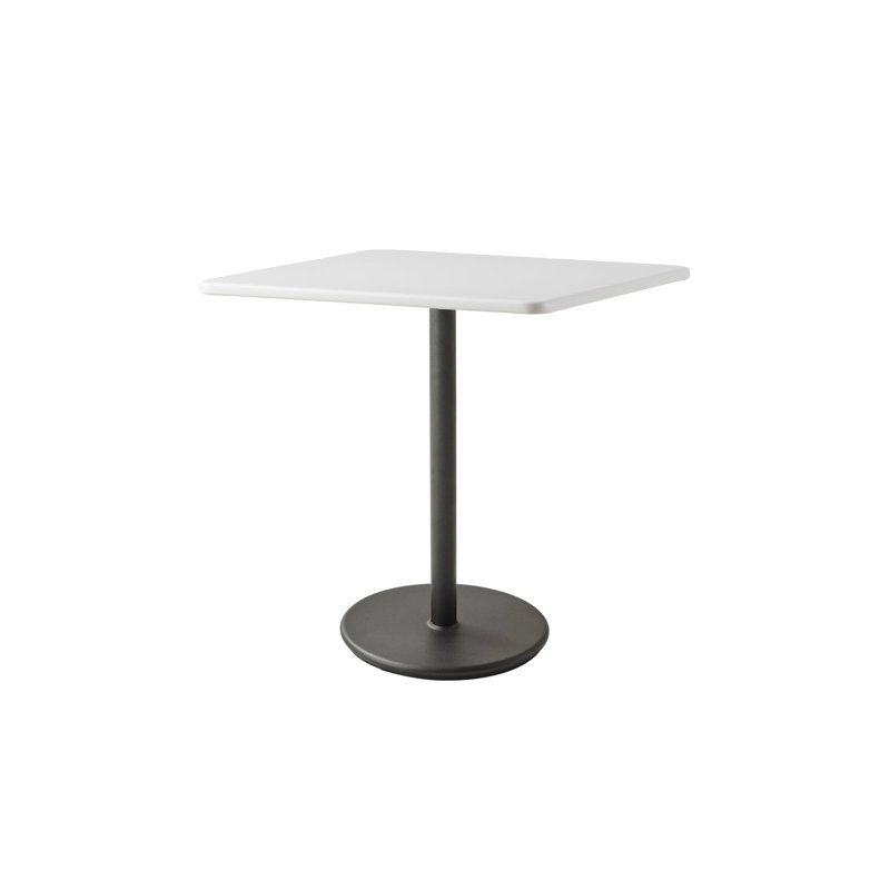 Go Square Outdoor Coffee Table , 29.6 " W 29.6 " D, Lava Gray/White