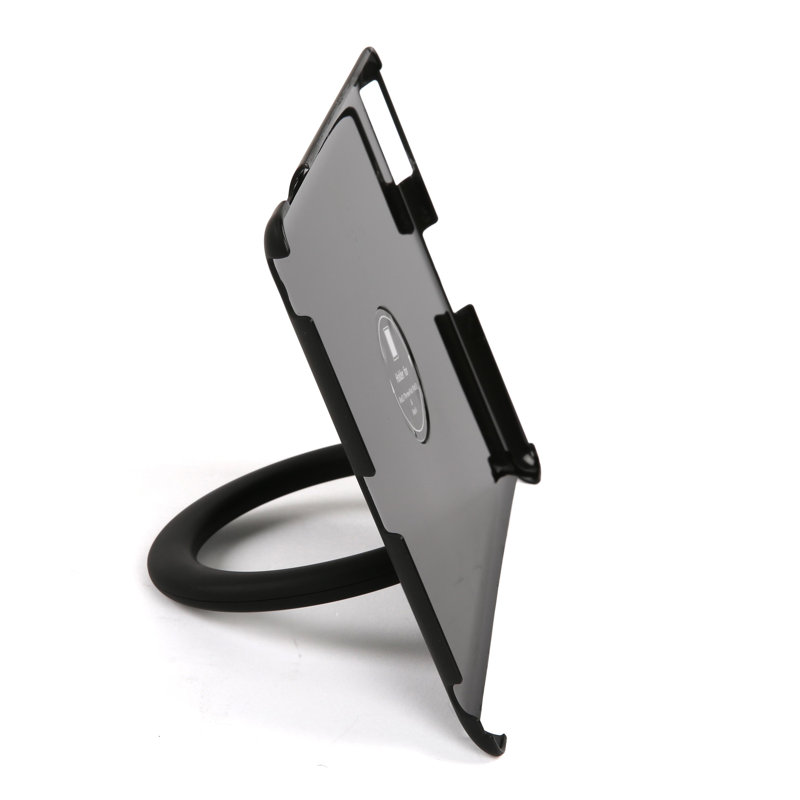 Support de tablette de bureau universel M&T Affiche - support rigide noir pour tablettes de 9,7 pouces, iPad, lecteurs électroniques, tablettes à dessin - support en plastique réglable, conception antidérapante pour portrait et paysage