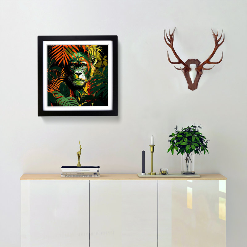 Jungle Pop - Framed Print, Black