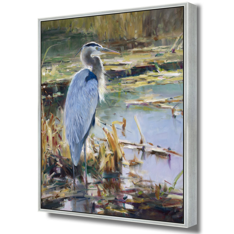 Bord de la nature, H 42 po x l 32 po, Argent argent