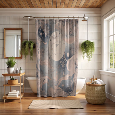 Rideau de douche standard 1 pièce Lunar Dream