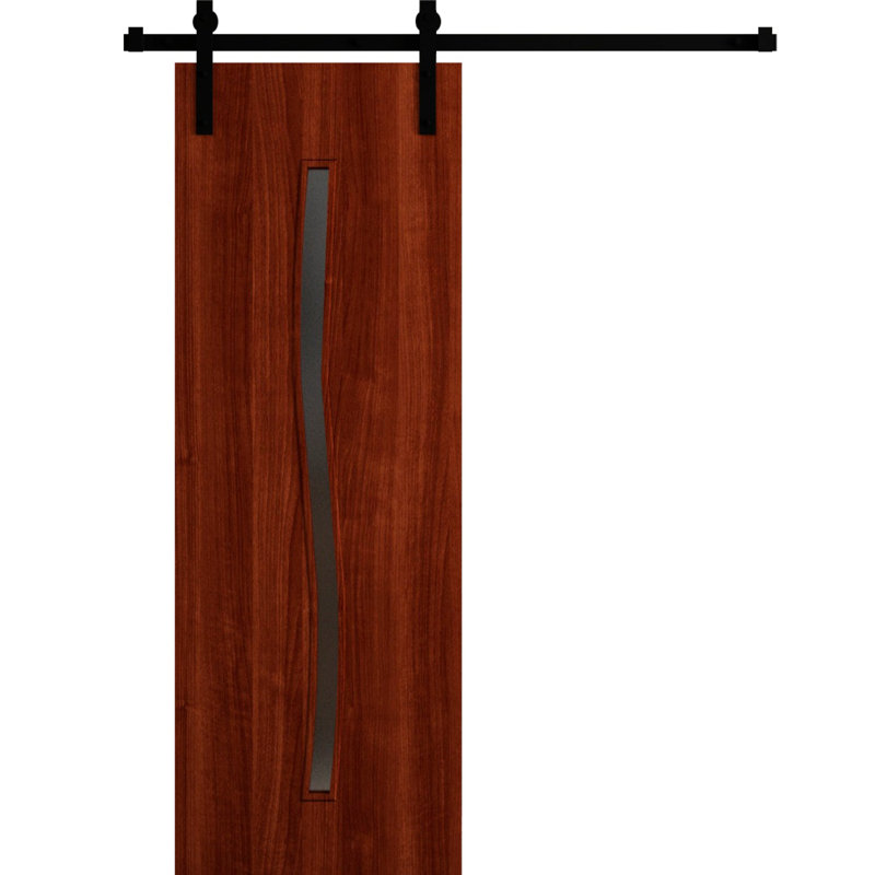 Ensemble de quincaillerie lourde de porte de grange moderne pour portes de grange modernes ESSENTIAL 8002, 36 po x 80 po