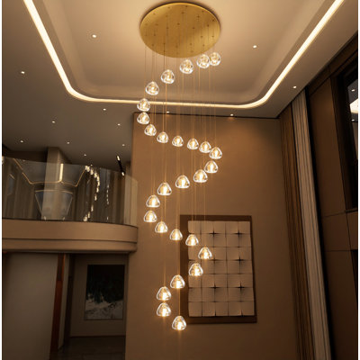 28-light Dimmable Crystal Chandelier