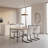 Set of 4 Modern Faux Leather Dining Chairs with C-Shaped Legs-1516831216-1516769880