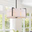Lustre tambour 4 lumières albâtre naturel-771952330
