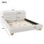 Lit tapissier contemporain Curve-Shaped Design