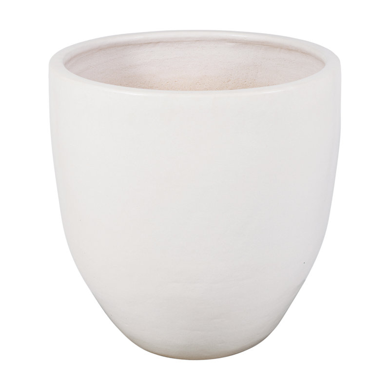 Ceramics Handmade Ceramic Planter, Linen Semi-Gloss