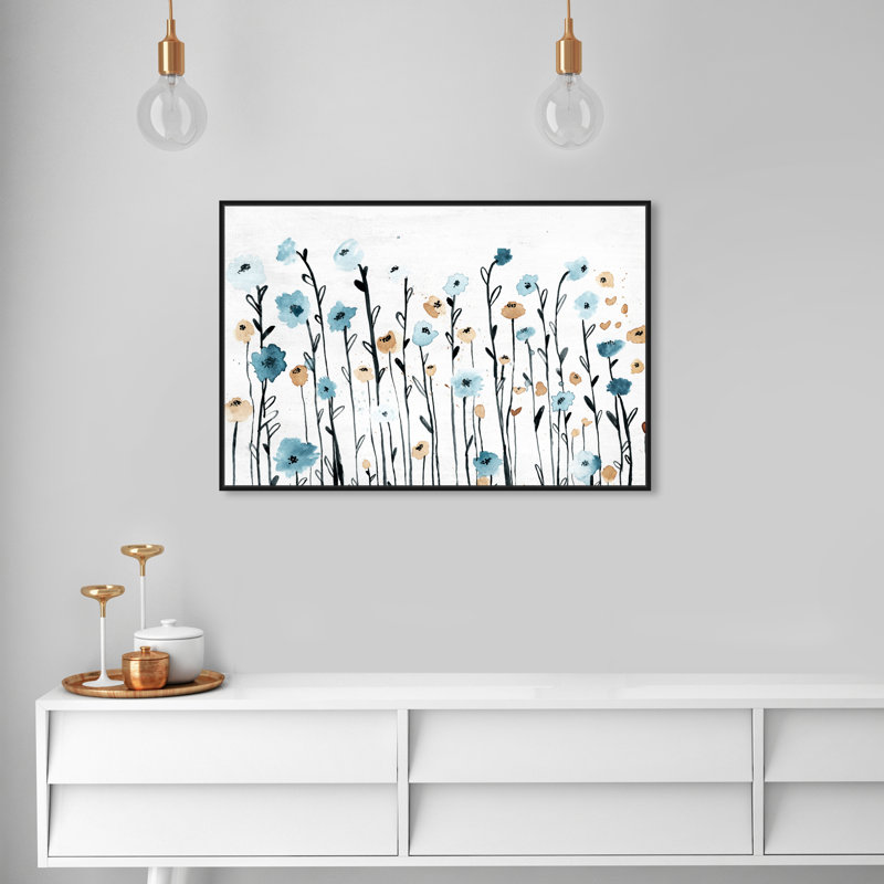 Art graphique sur toile tendue « Beautiful Growth » Ariaana, 24 po x 36 po, Impression encadrée, Noir