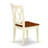 Clarksville Dining Room Chairs - Double Cross Back Wood Seat Chairs, Set of 2, Buttermilk & Cherry-1990785324-1939731855