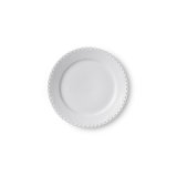 White Fluted Full Lace Dinner Plate 10.63"