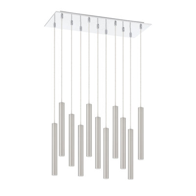 Luminaire suspendu cylindrique à DEL 11 lumières Bowning