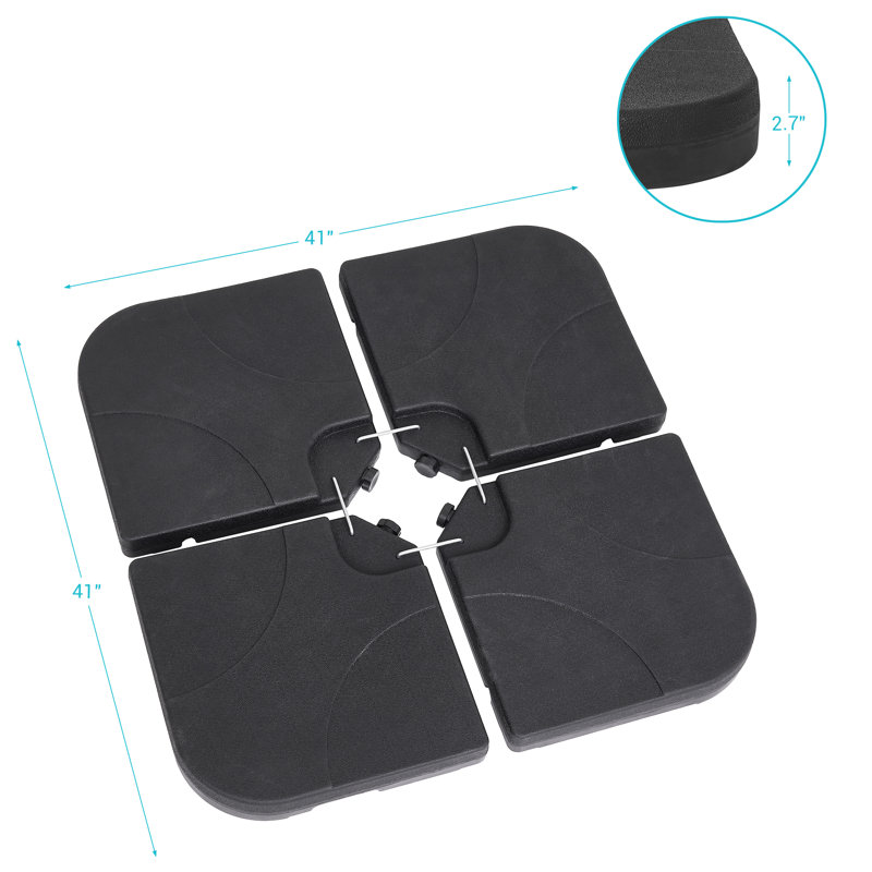 Base de parasol autoportante en plastique