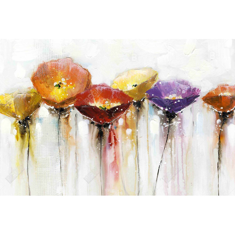 " Multiple Colourful Abstract Flowers "