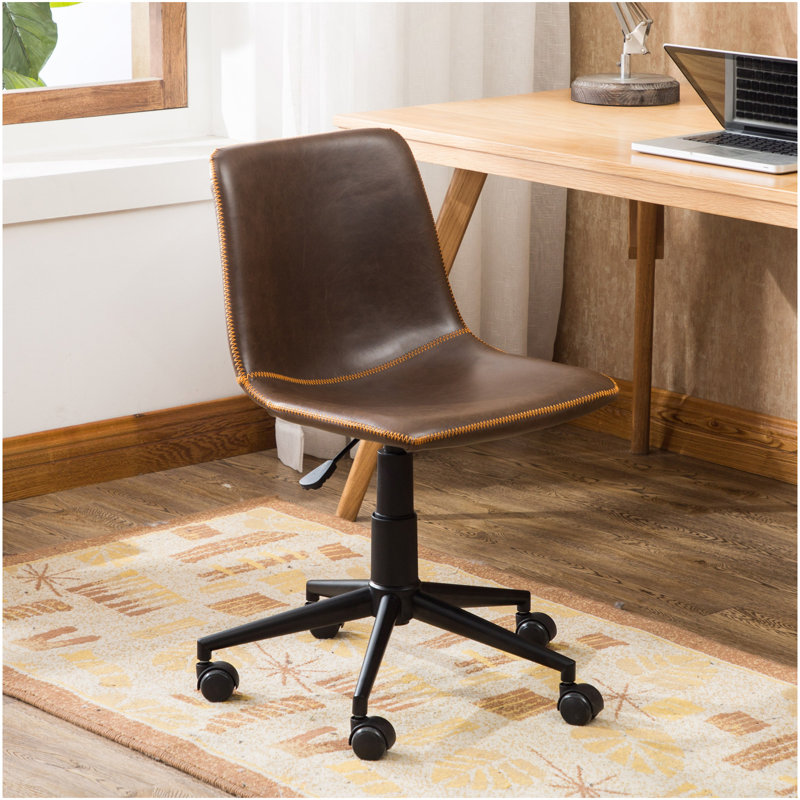 Chaise de bureau Cesena, Brun