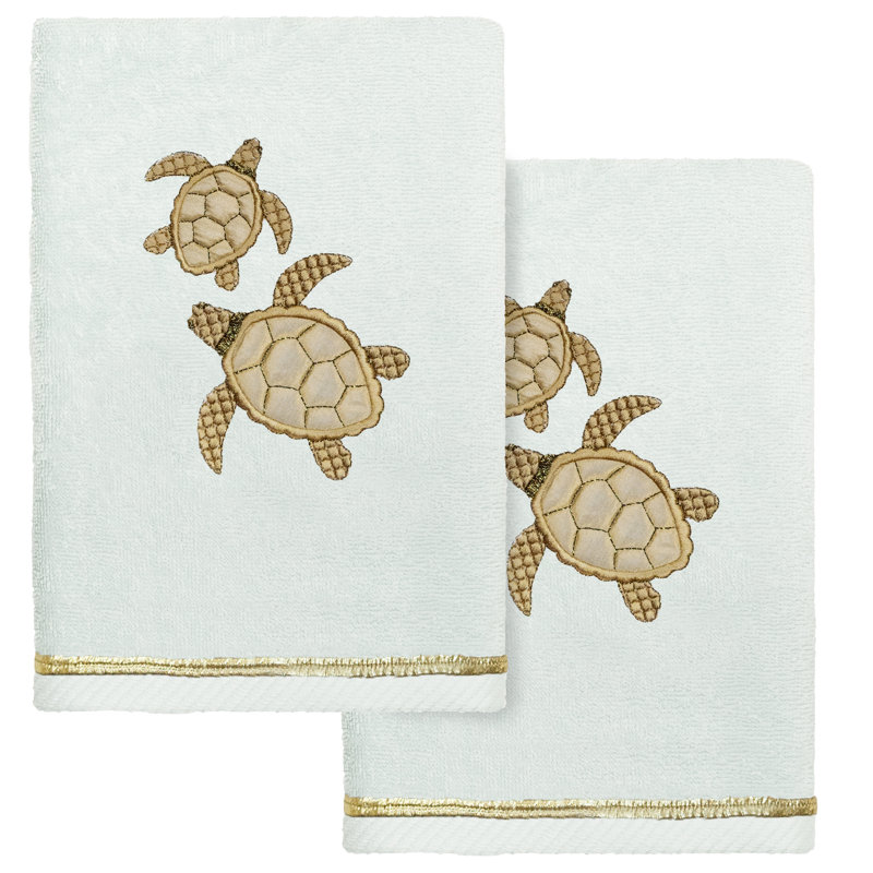  Débarbouillette en coton Tortuga, Blanc
