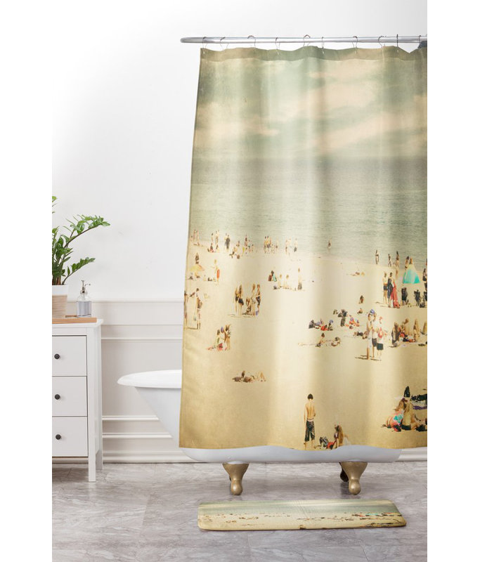 Tapis de salle de bain rétro beach