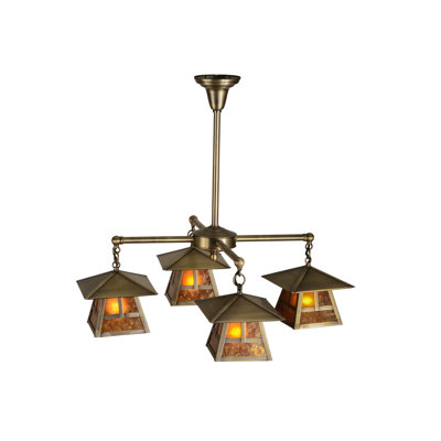 Lustre carré à 4 lumières Belvoir