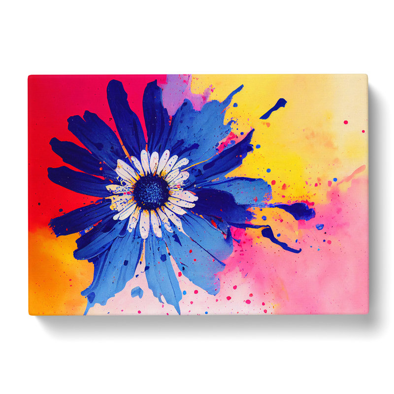 Daisy Flower Splash Vol.2 - Wrapped Canvas, 35cm H x 50cm W x 3cm D