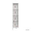 Armoire latérale avec bande lumineuse à DEL en aluminium - Armoire de rangement moderne avec grand espace pour le salon-1119459442