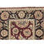 Manchuria Wool Oriental Area Rug in Black/Wine