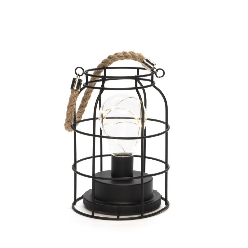 Metal 18" Lighted Art Glass Novelty Light