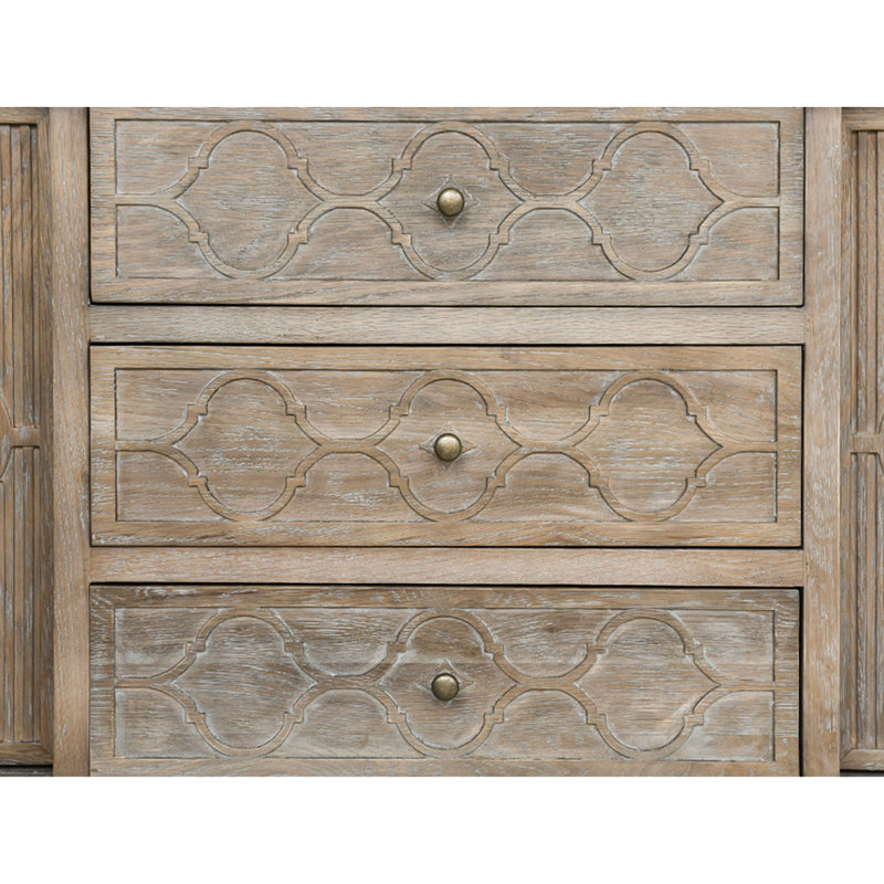 Buffet décoratif de style champêtre, Gris