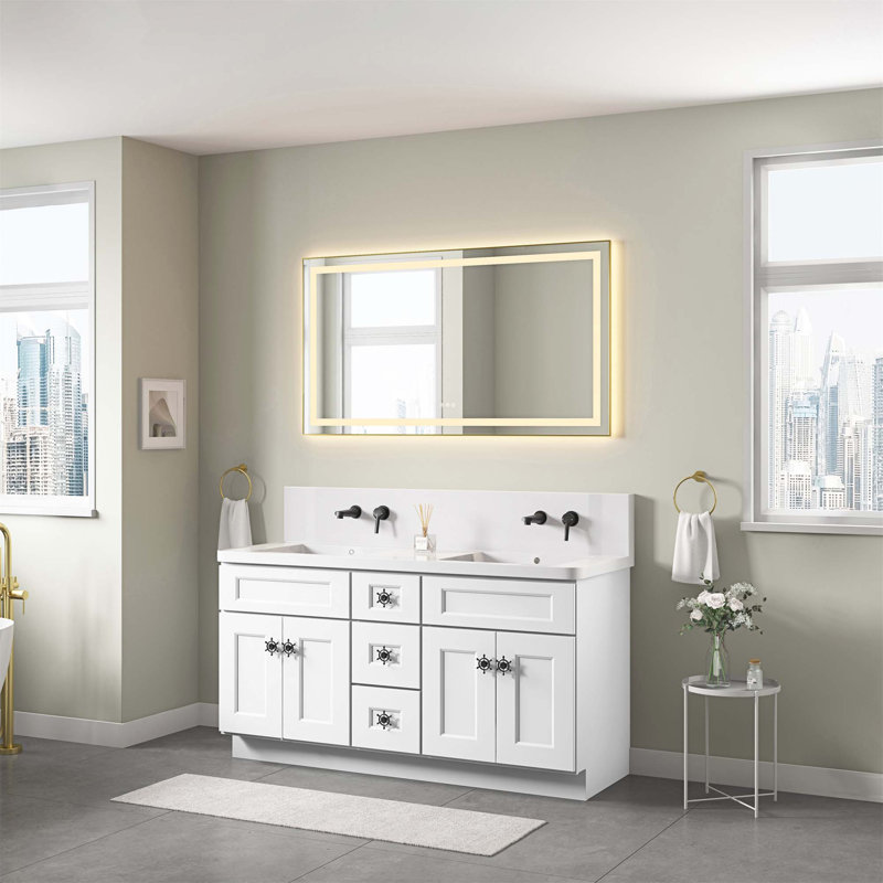 Bathroom Led Mirror Is Multi-Functional And Each Function Is Controlled By A Smart Touch Button