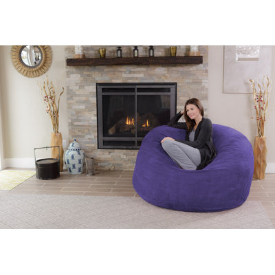 Bean Bag Chair - Shredded Memory Foam Filled Round Furniture Bean Bag Chair with Removable and Machine Washable Cover - Big Bean Bag Sofa Lounger with Soft Micro Fiber Cover - Multiple Colors, Multiple Sizes and Fabrics