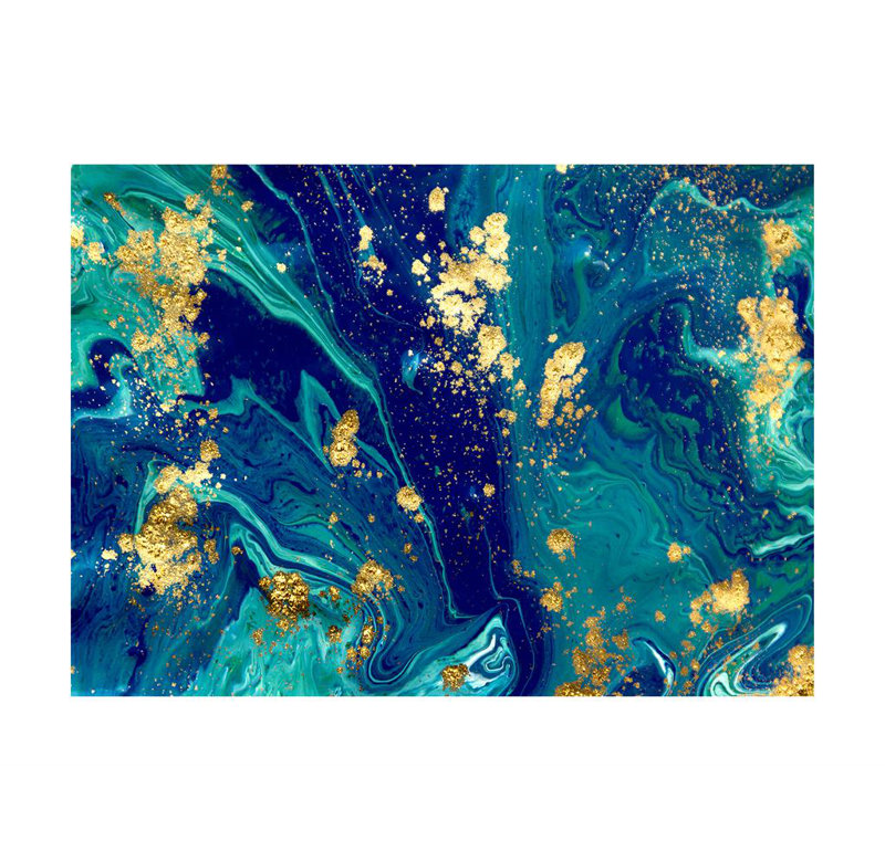 Turquoise - Single Picture Frame Print, Bevelled Mirror, 223.52 cm H x 172.72 cm W